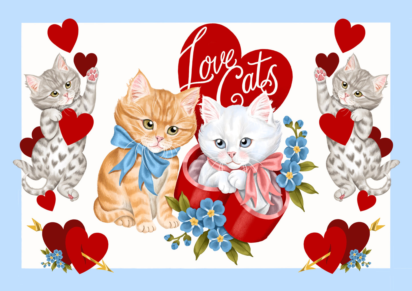Love Cats Print