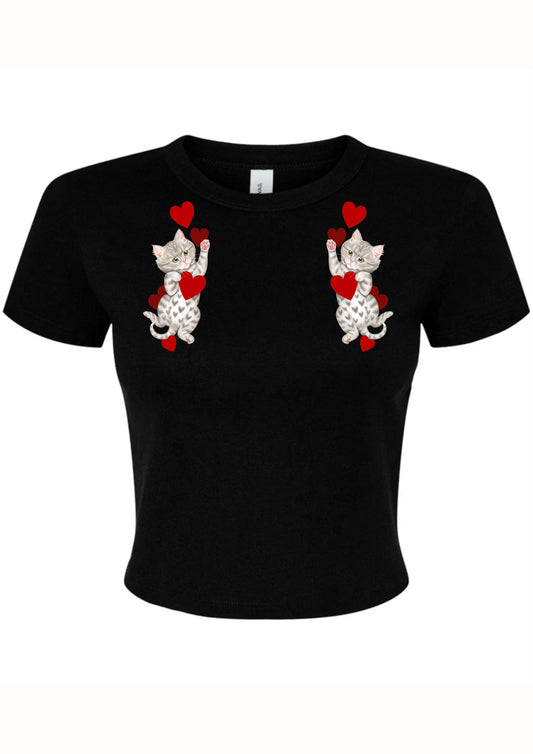 Love Kittens - Black Baby Tee