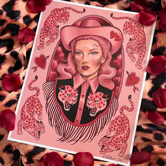 Love Leopard Cowgirl